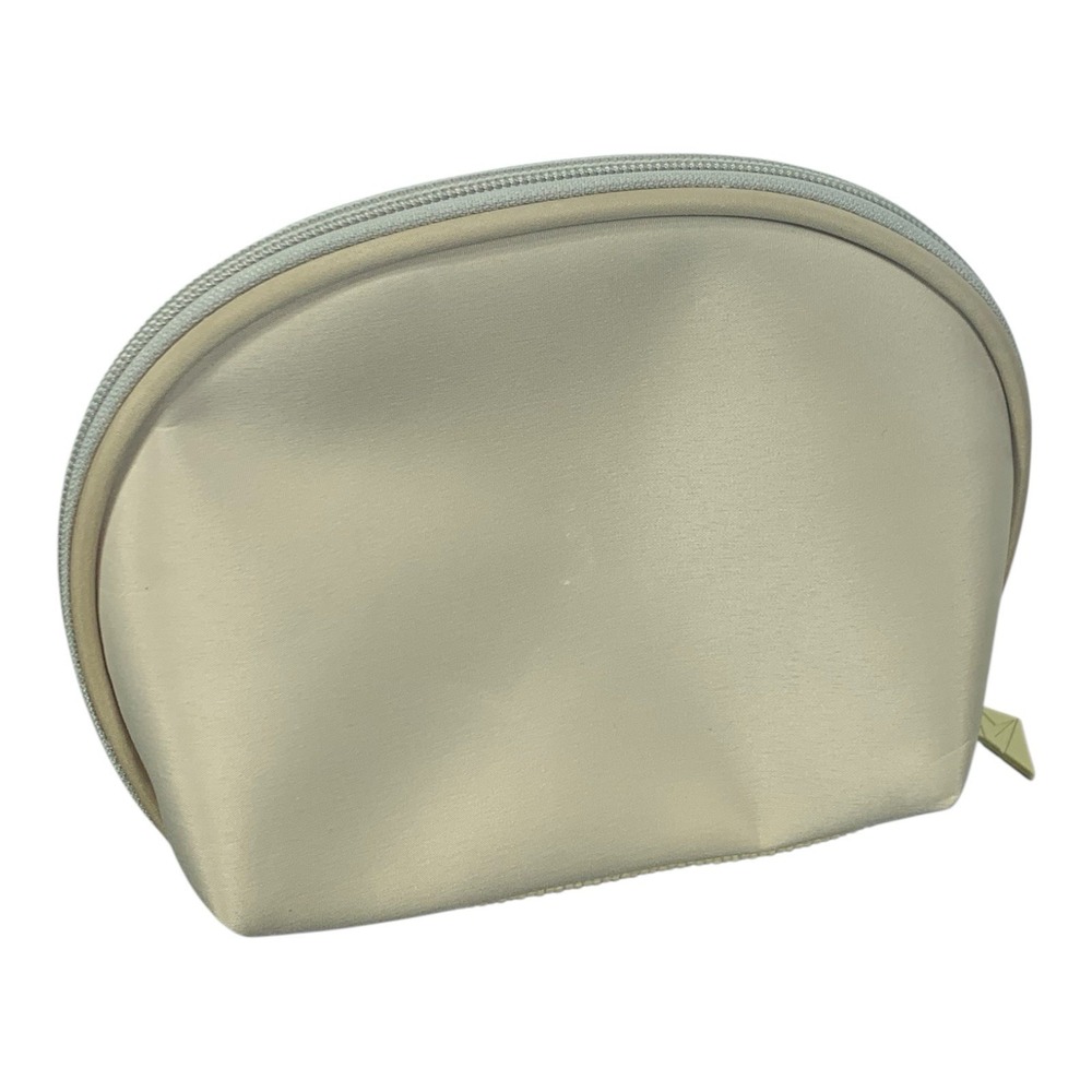 South African Airways Cream Tan Zip Amenity Travel Bag Toiletry Clutch Rare! View 4